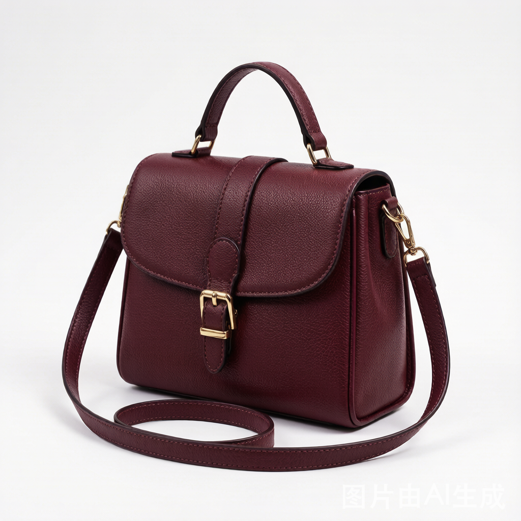 Burgundy Wine Red Satchel Handbag